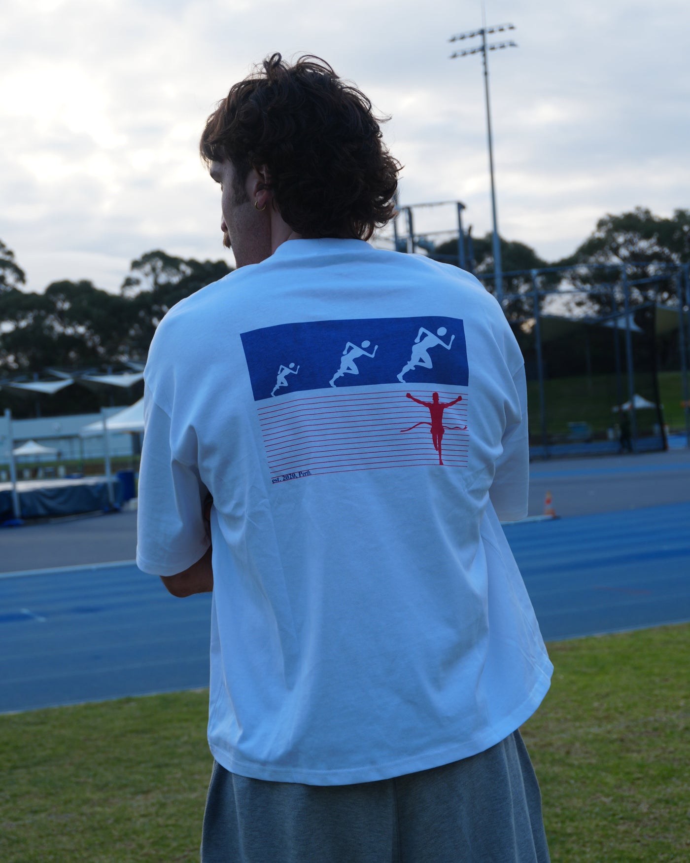 Midweight Box-Fit Tee — Run Club (arr. mid ~Sept)