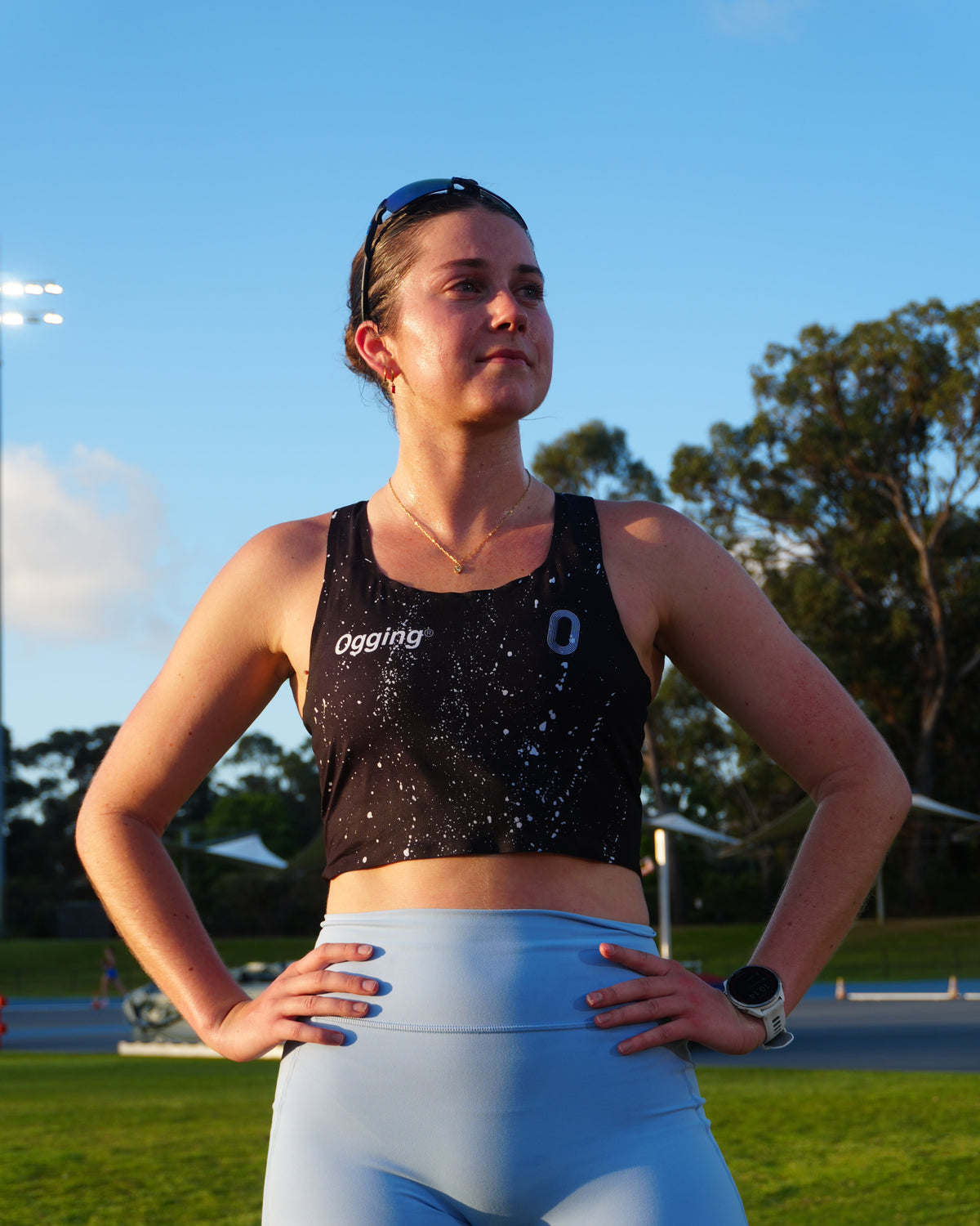 Lightweight Club Crop Singlet, Race