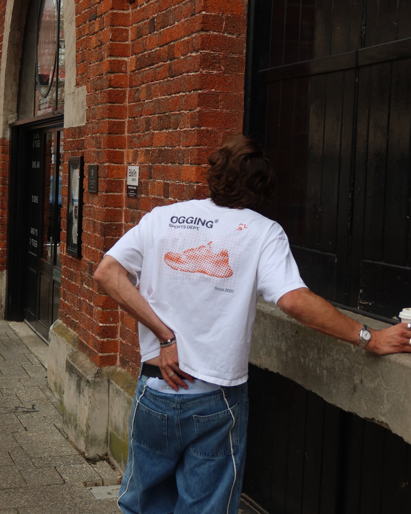 Midweight Box-Fit Tee — Orange