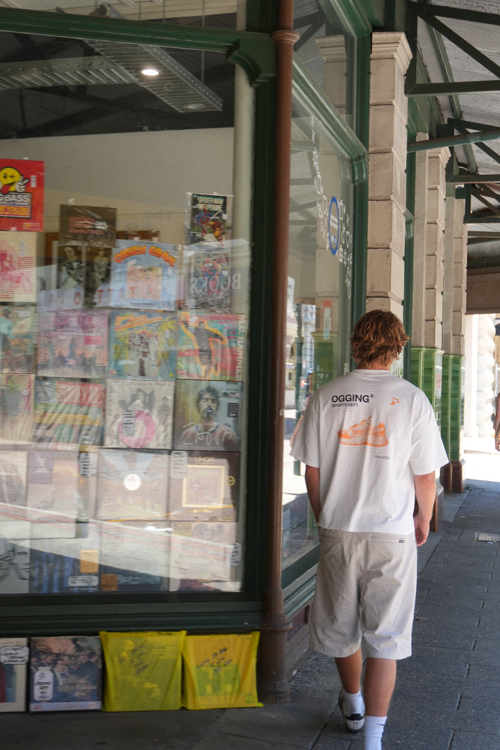 Box-Fit Cropped Tee — Orange