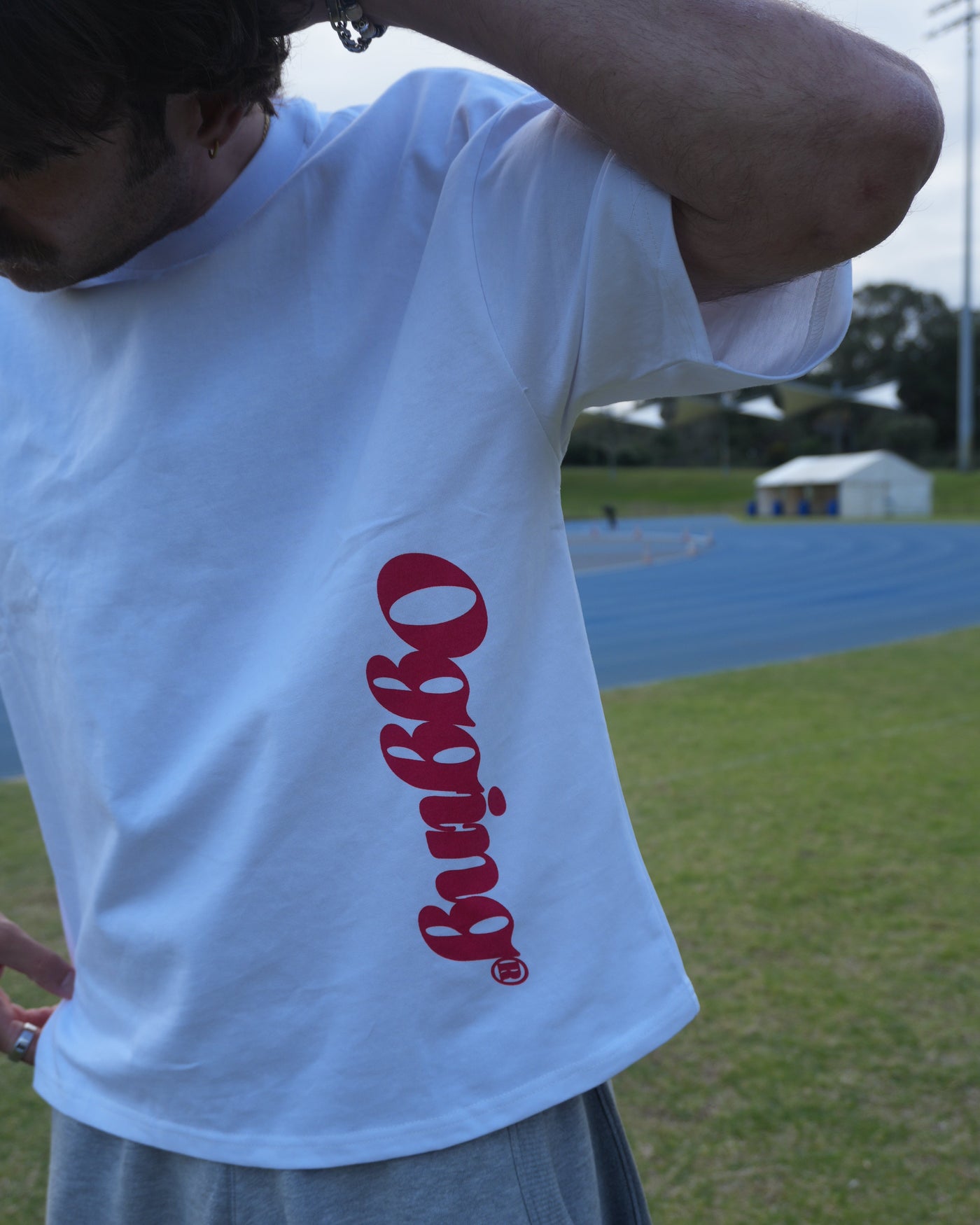 Midweight Box-Fit Tee — Script (arr. mid ~Sept)