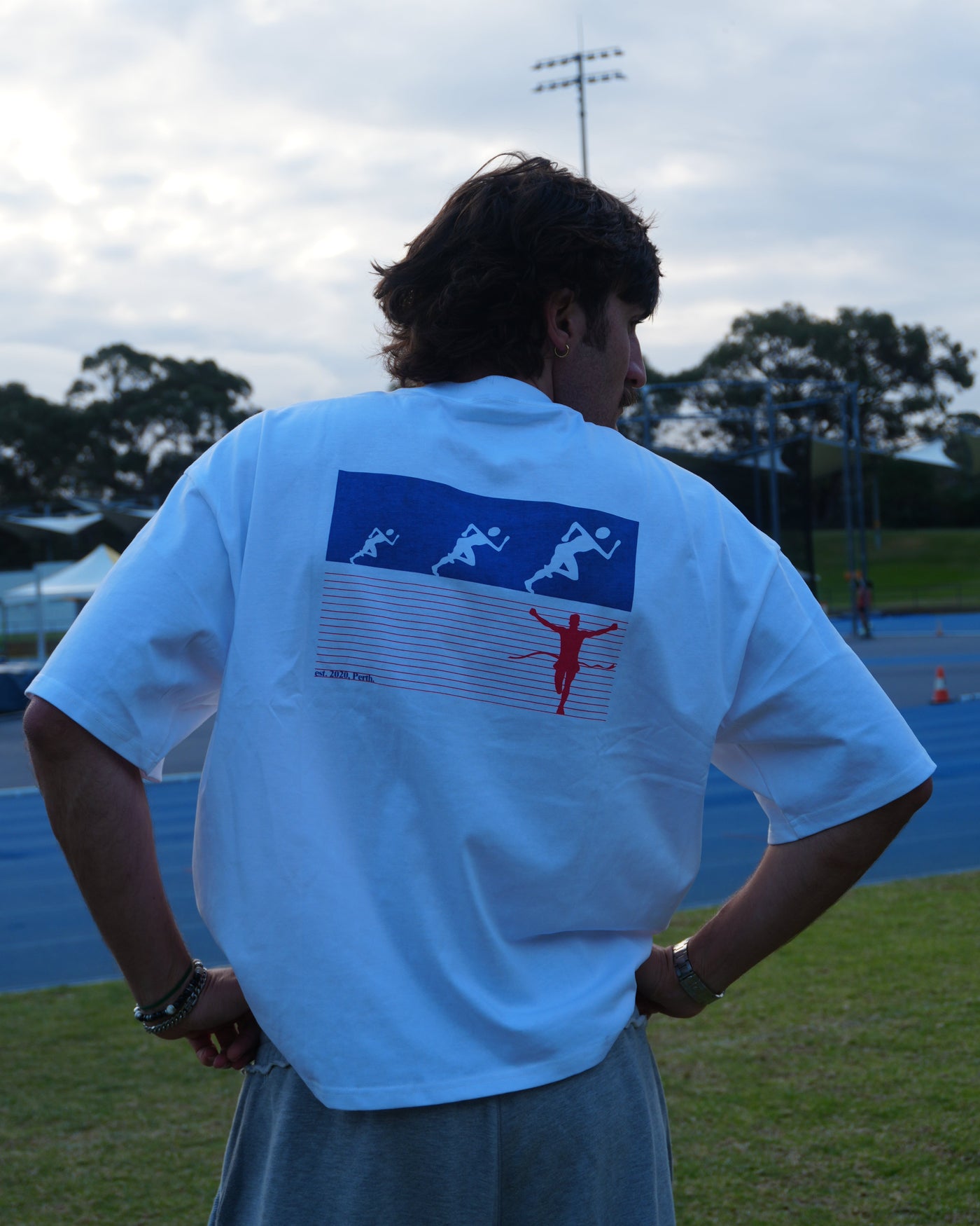 Midweight Box-Fit Tee — Run Club (arr. mid ~Sept)