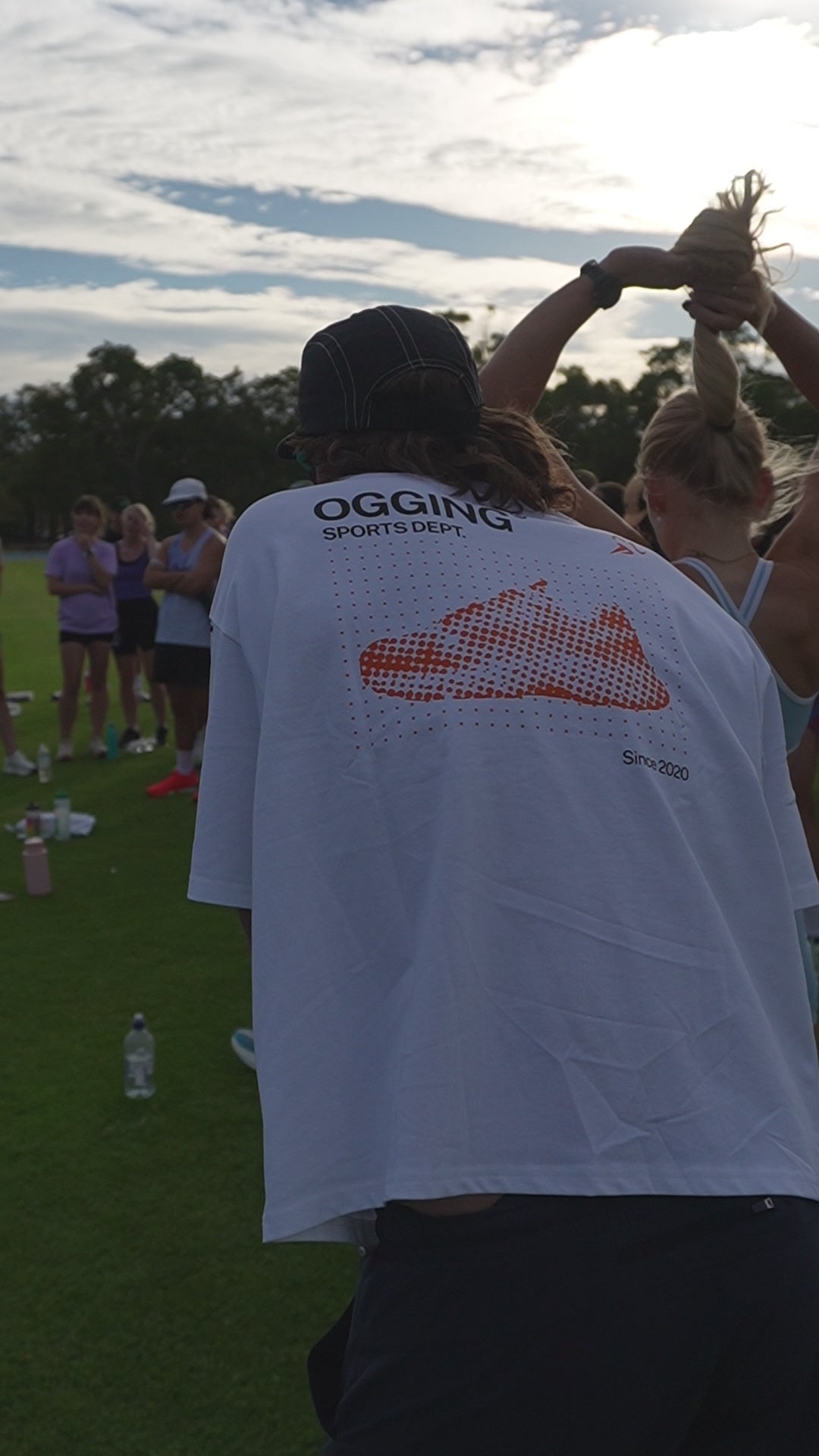 Box-Fit Cropped Tee — Orange